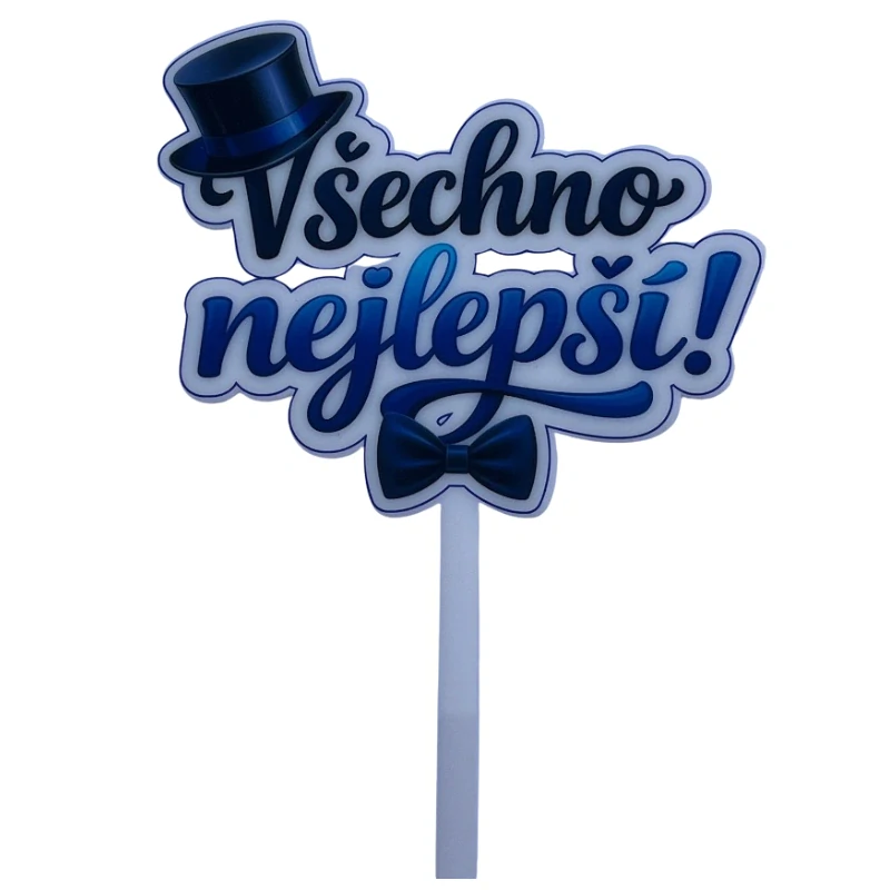 Zápich Všechno nejlepší s potiskem