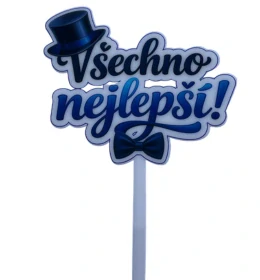Zápich Všechno nejlepší s potiskem